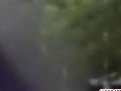 Nature sharking encounter with fabulous beauty and horny bloke