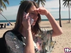 Super hot Blonde teen Alice March recieves an intense fucking with her boyfriend in her room