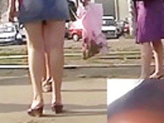 Close range upskirt movie