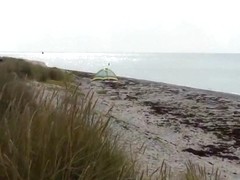 Slutwife creampied by strangers at the beach