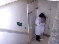 Doctor shagged a naughty nurse thinking no one was there