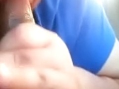 Fellatio-Service in the car for this slutty large agreeable mother mature lady at lunch break