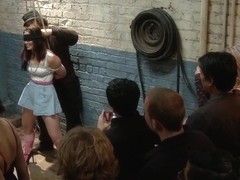 Dirty whore gets hosed down and humiliated