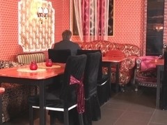 Nylons honey is screwed anally in bar