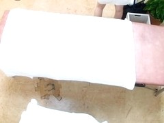 Thin Jap babe gets drilled hard in voyeur massage video