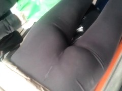 spy sexy teens ass in bus romanian