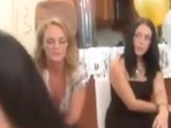 Clothed Party Babes Facialized