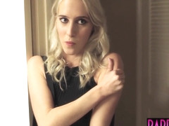 Young lesbian babe pussy tribbing with redhead boss