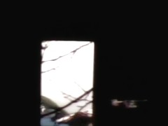 Beautiful Chinese girl exposes her body through the window