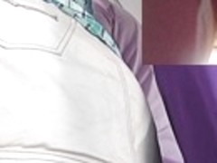 Spycam upskirt movie with seducing doll