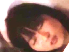 Cute japanese girl groped by stranger on bus