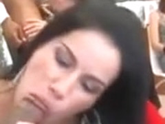 Cfnm amateurs grind strippers cock