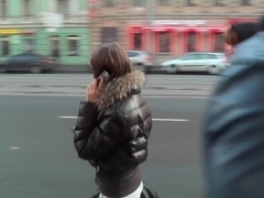 Sexy blondie goes for crazy sex in public restroom