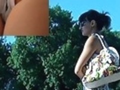 Kewl street upskirt on a sunny day