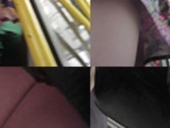 A-line skirt on the flabby bum in accidental upskirt