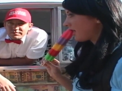 Teen Face Jizzed In Van