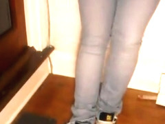 When I wet my jeans when the bathroom