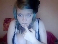 Revealing my big tits without shame