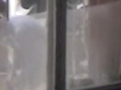 Medical examination voyeured on cam through the window