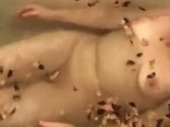 Russian amateur wife masturbates before sucking dick and getting seeded