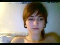 Girl films her great naked body
