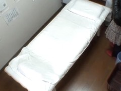 Big booty Japanese caught in a voyeur massage video