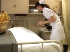 Jap naughty nurse gets crammed by her elderly patient