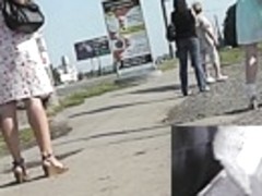 Lace-trim white panty up white petticoat