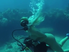 Jenny Scordamaglia Scuba diving nude