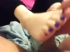 Princess Kimberly gives footjob