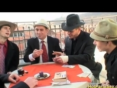 cum eating party teen