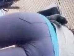 Candid ass, tight jeans 10.