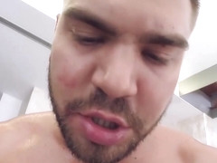 Apolonia and Julia Roca are doing yoga while completely naked and then having a ffm threesome