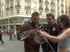 American slut tourist disgraces herself