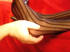Nylon Legs Feet Shoeplay Massage