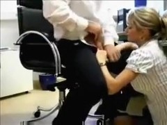 Blonde hiddenary is happy to get a promotion like this