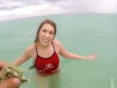 Fun Loving Beach Guard Enticed With Money Fucks Strangers Cock