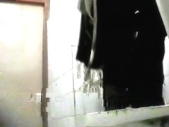 A girl with a gorgeous butt pissing in the hospital toilet