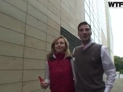 Petite pale slut Dana gets nailed in toilet