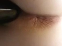 Kinky toy up my craving slit