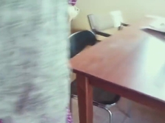 Petite babe pounded from behind