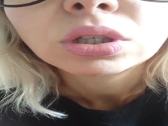 smoking during a private moment