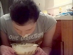 British beauty has fetish for food, and her ally