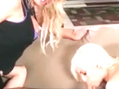 Blonde Cfnm Duo Take Advantage Of Worker