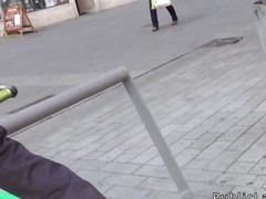 Public amateur babe banged private for cash