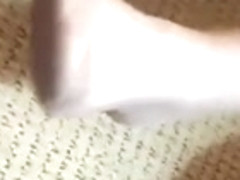 Sweaty Pantyhose Toes Soles After Working Out