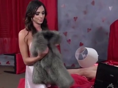 Dazzling brunette latin MILF Ariella Ferrera playing with her favorite sextoy