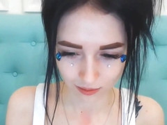 Cute Brunette Makes Her Pussy Wet