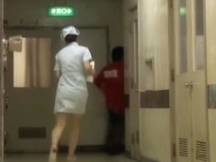 Naughty Japanese bottom sharking for the hospital nurse