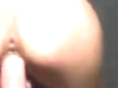 Sexy slut fucks dildo